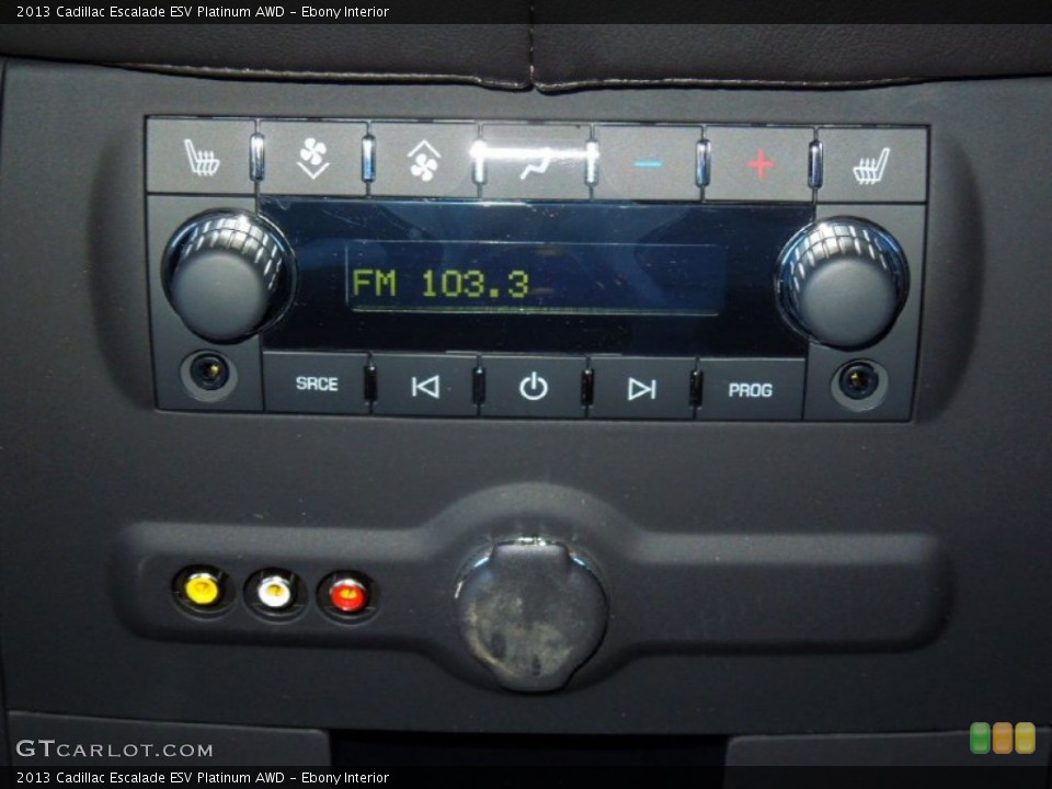 Ebony Interior Controls for the 2013 Cadillac Escalade ESV Platinum AWD #72565887