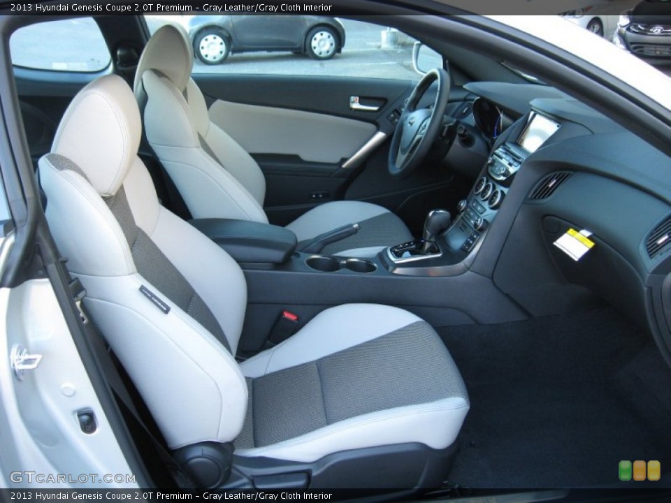Gray Leather/Gray Cloth Interior Photo for the 2013 Hyundai Genesis Coupe 2.0T Premium #72566533
