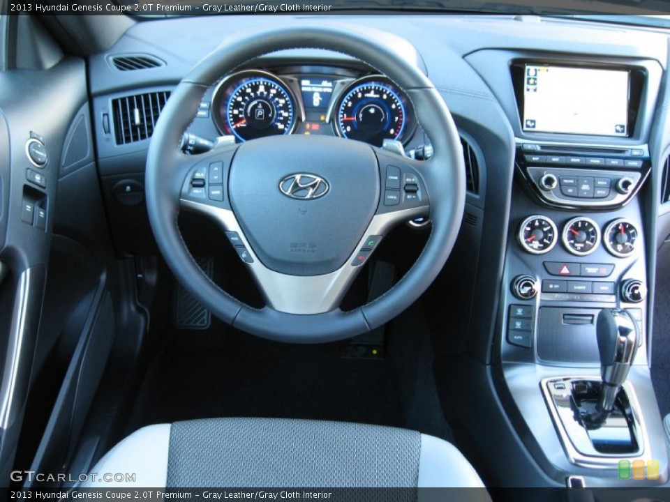Gray Leather/Gray Cloth Interior Dashboard for the 2013 Hyundai Genesis Coupe 2.0T Premium #72566602