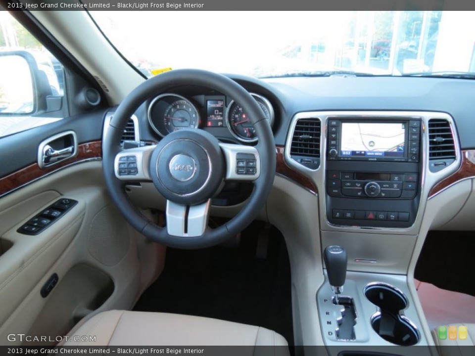 Black/Light Frost Beige Interior Dashboard for the 2013 Jeep Grand Cherokee Limited #72566682