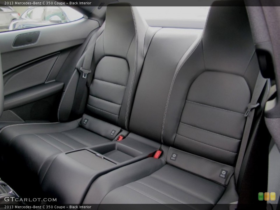 Black Interior Rear Seat for the 2013 Mercedes-Benz C 350 Coupe #72567270