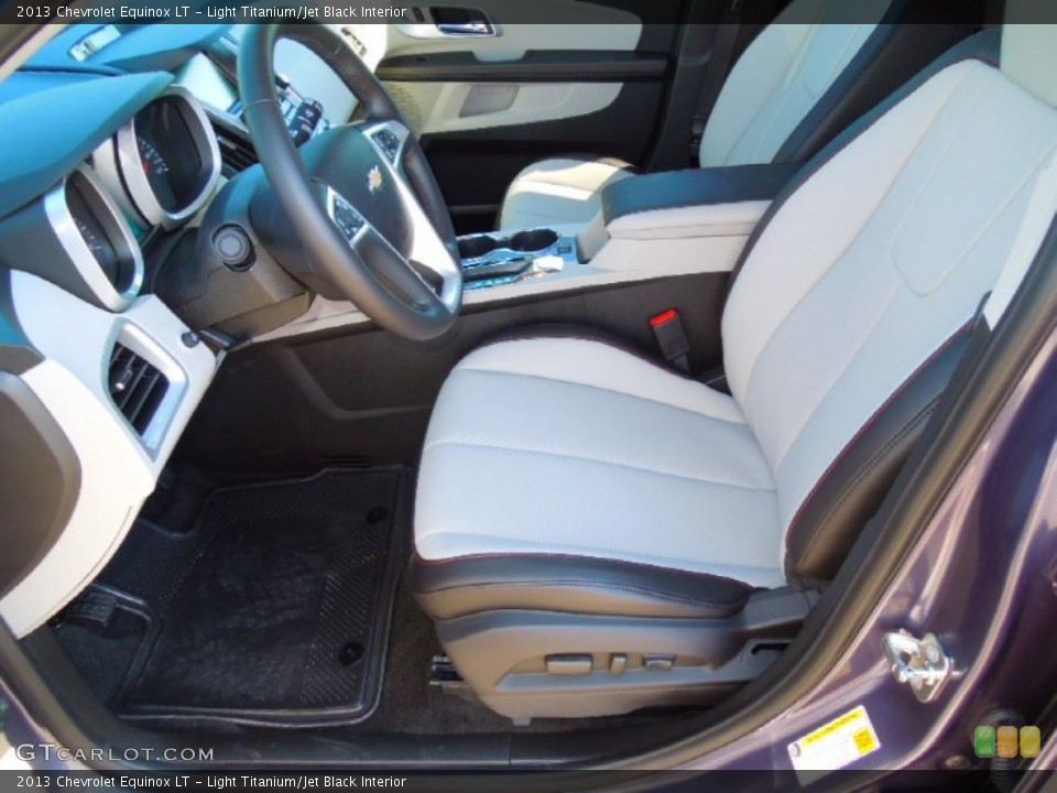 Light Titanium/Jet Black Interior Front Seat for the 2013 Chevrolet Equinox LT #72568362