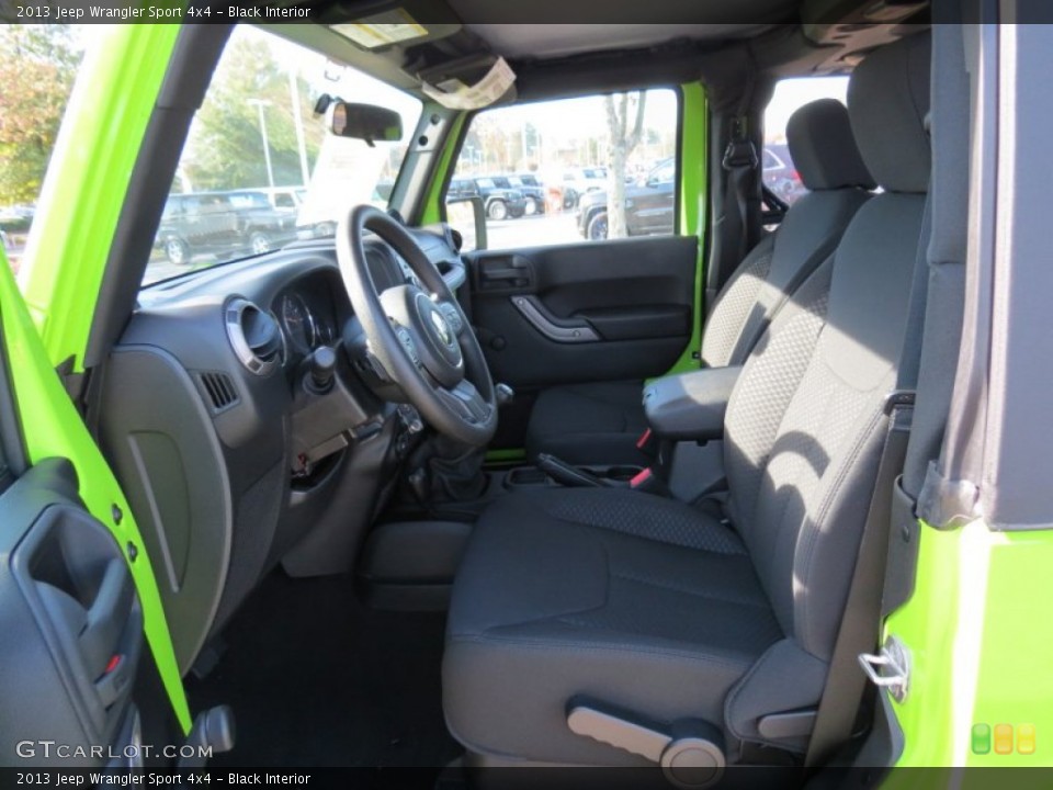 Black Interior Photo for the 2013 Jeep Wrangler Sport 4x4 #72568582
