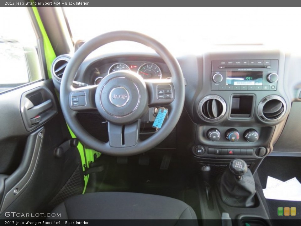Black Interior Dashboard for the 2013 Jeep Wrangler Sport 4x4 #72568666