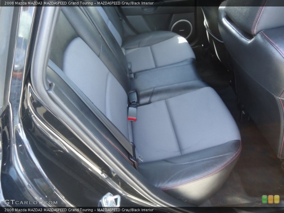 MAZDASPEED Gray/Black Interior Rear Seat for the 2008 Mazda MAZDA3 MAZDASPEED Grand Touring #72568686