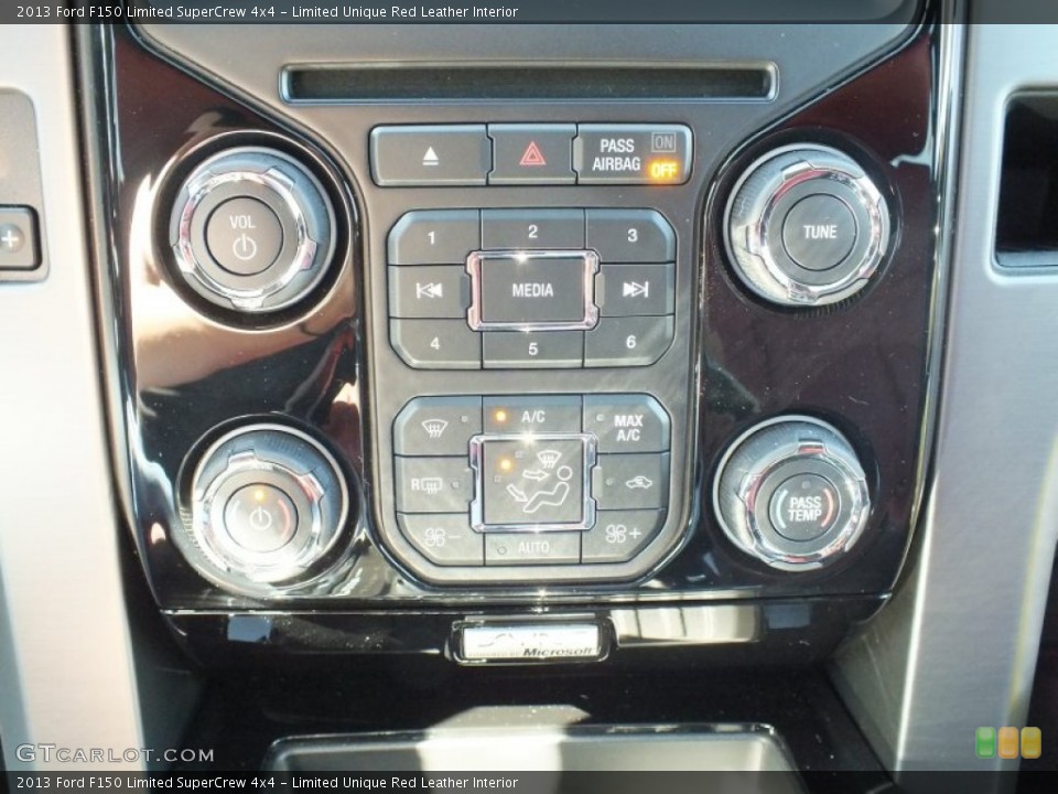 Limited Unique Red Leather Interior Controls for the 2013 Ford F150 Limited SuperCrew 4x4 #72570351