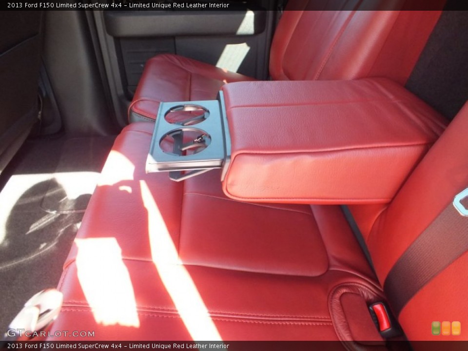 Limited Unique Red Leather Interior Rear Seat for the 2013 Ford F150 Limited SuperCrew 4x4 #72570483