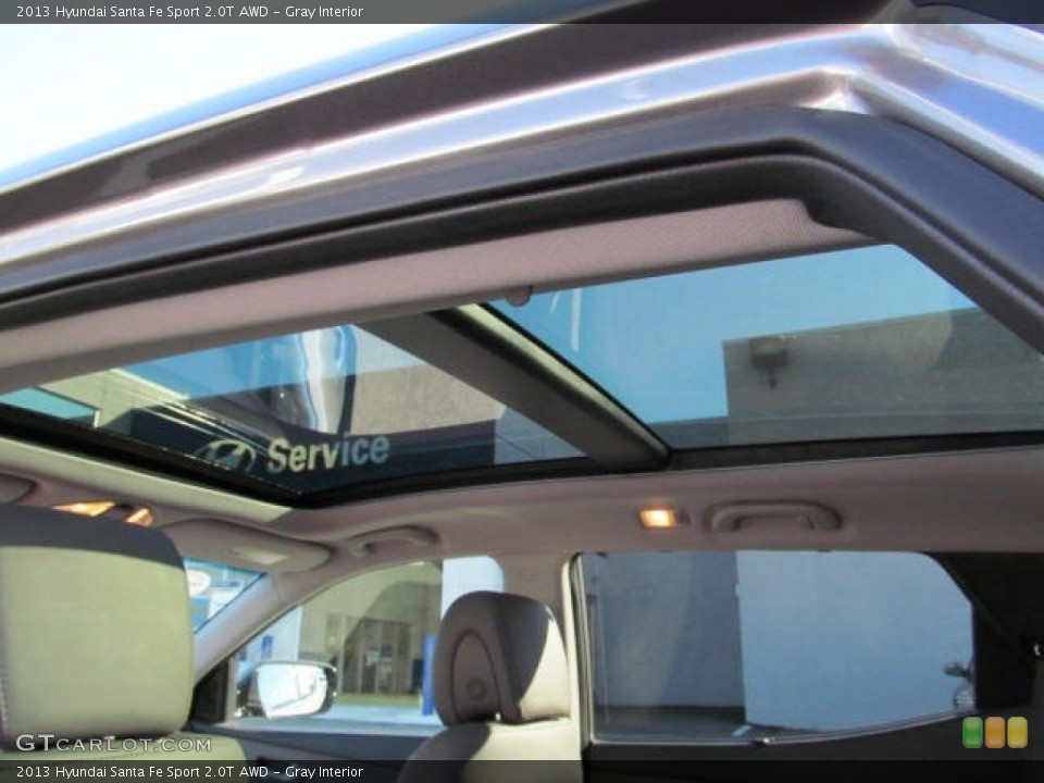 Gray Interior Sunroof for the 2013 Hyundai Santa Fe Sport 2.0T AWD #72571113