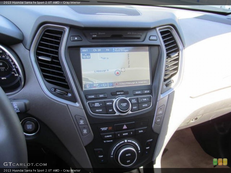 Gray Interior Controls for the 2013 Hyundai Santa Fe Sport 2.0T AWD #72571173