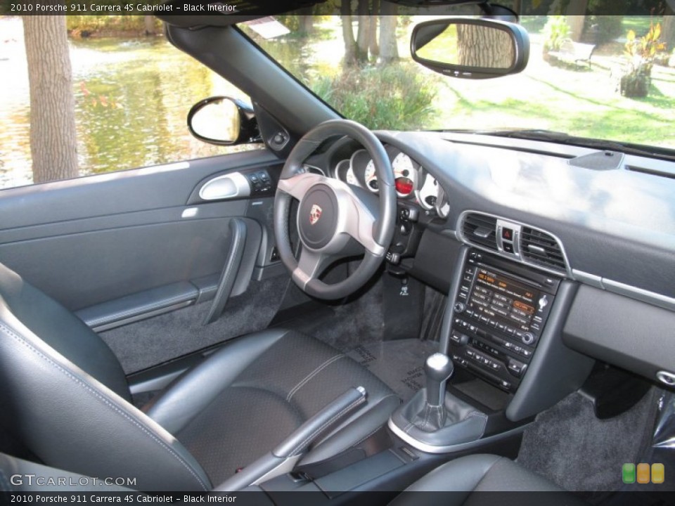 Black Interior Dashboard for the 2010 Porsche 911 Carrera 4S Cabriolet #72571545