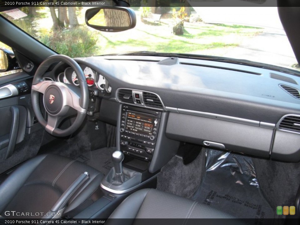 Black Interior Dashboard for the 2010 Porsche 911 Carrera 4S Cabriolet #72571572