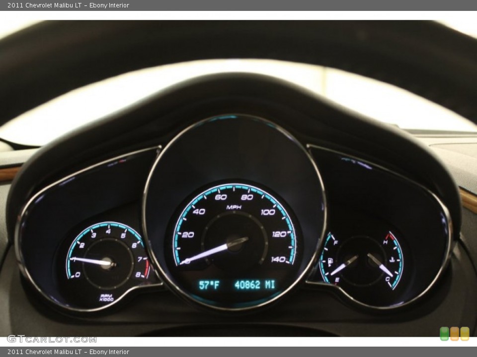 Ebony Interior Gauges for the 2011 Chevrolet Malibu LT #72576528