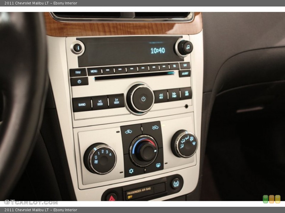 Ebony Interior Controls for the 2011 Chevrolet Malibu LT #72576571