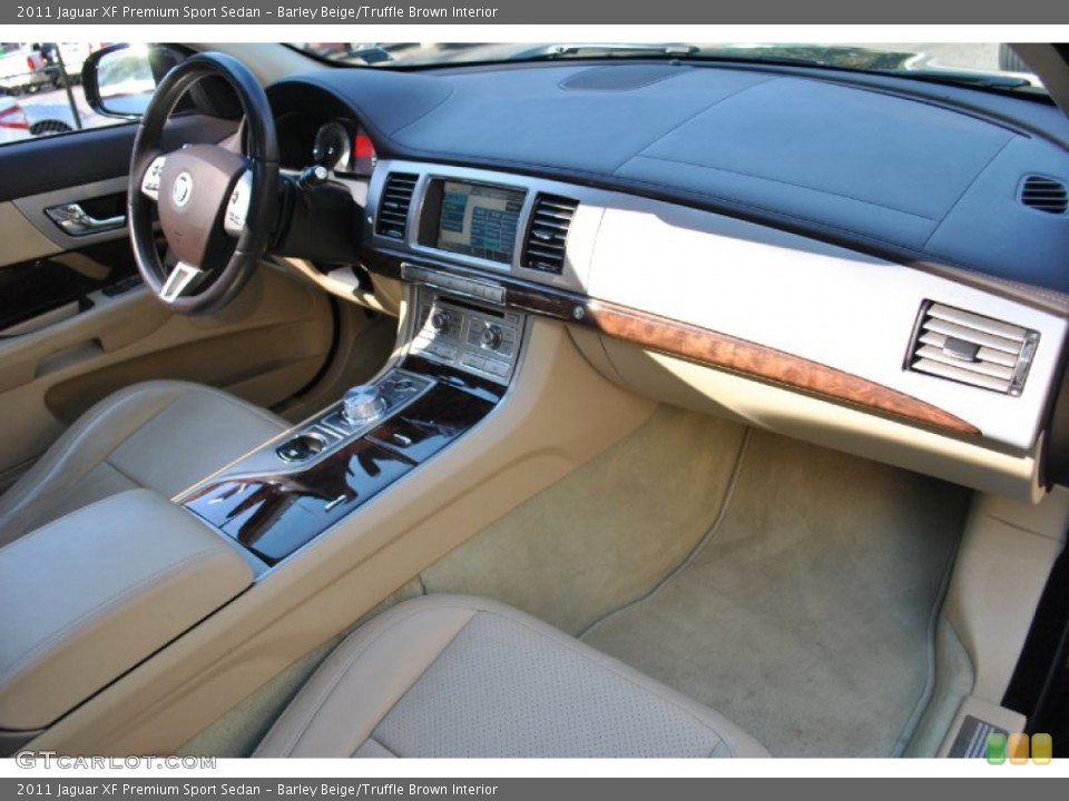 Barley Beige/Truffle Brown Interior Dashboard for the 2011 Jaguar XF Premium Sport Sedan #72578318