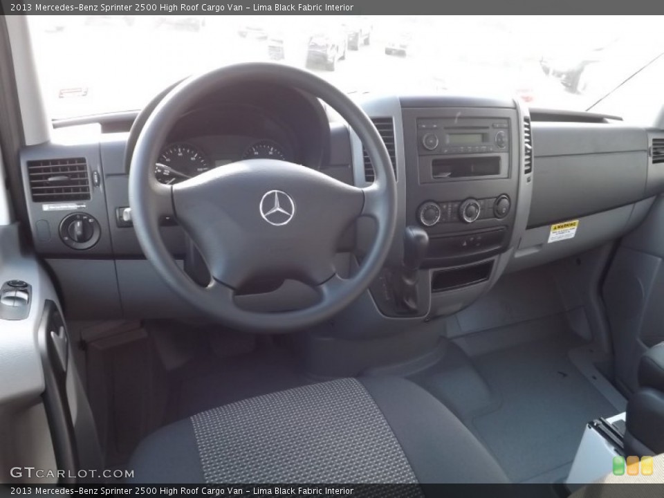 Lima Black Fabric Interior Dashboard for the 2013 Mercedes-Benz Sprinter 2500 High Roof Cargo Van #72578781