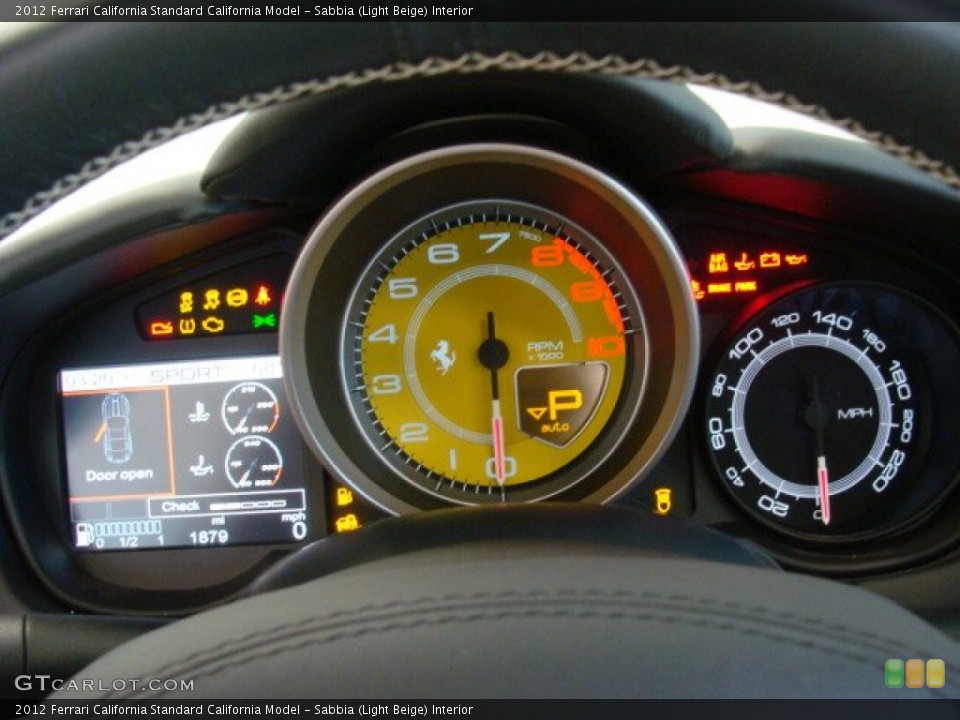 Sabbia (Light Beige) Interior Gauges for the 2012 Ferrari California  #72579633