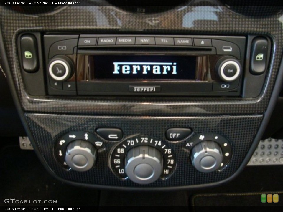 Black Interior Controls for the 2008 Ferrari F430 Spider F1 #72580440