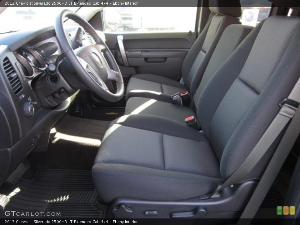 Ebony Interior Photo for the 2013 Chevrolet Silverado 2500HD LT Extended Cab 4x4 #72580686