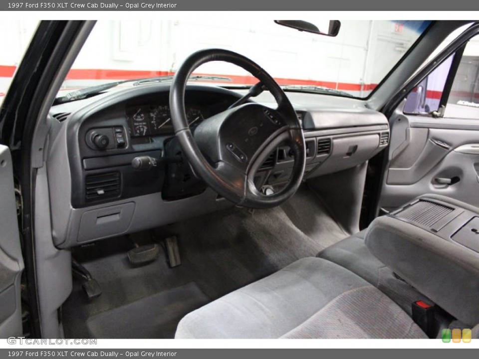 Opal Grey Interior Prime Interior for the 1997 Ford F350 XLT Crew Cab Dually #72583070