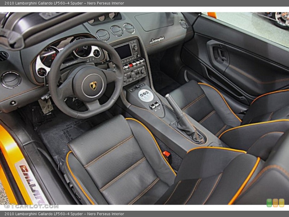 Nero Perseus Interior Photo for the 2010 Lamborghini ...