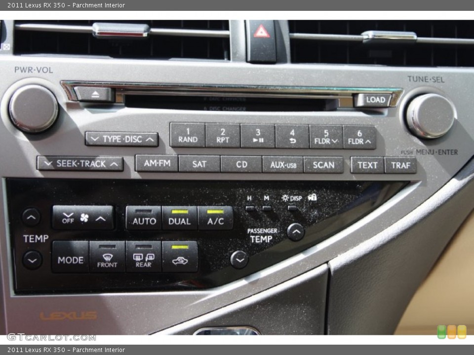 Parchment Interior Audio System for the 2011 Lexus RX 350 #72586659