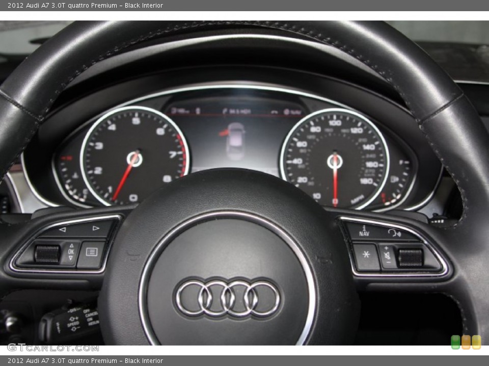Black Interior Controls for the 2012 Audi A7 3.0T quattro Premium #72590273