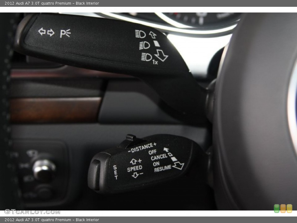 Black Interior Controls for the 2012 Audi A7 3.0T quattro Premium #72590294