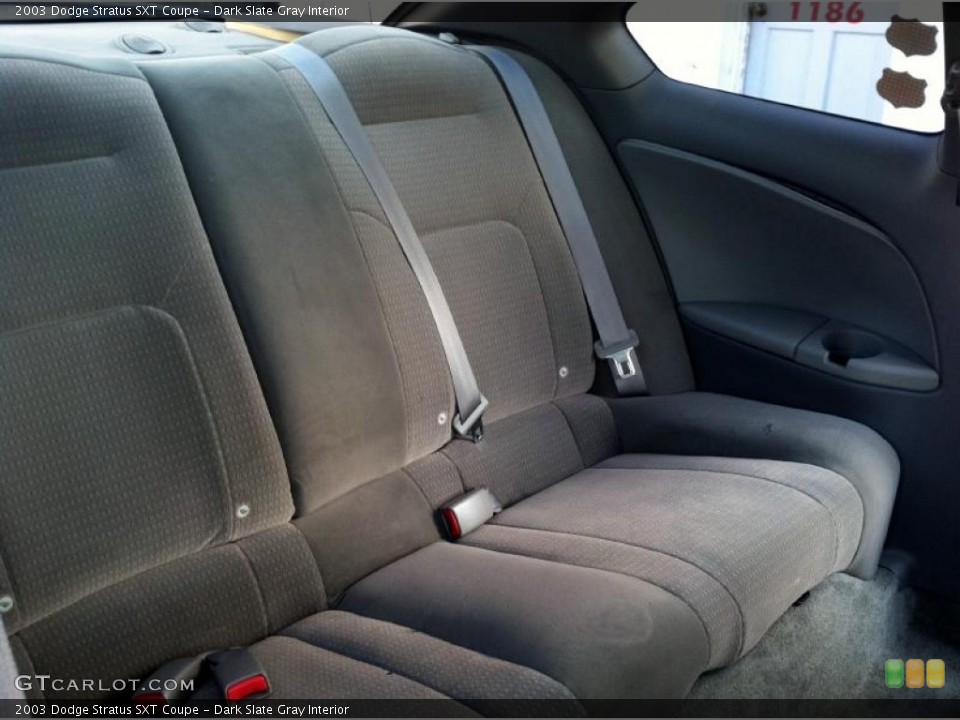 Dark Slate Gray Interior Rear Seat for the 2003 Dodge Stratus SXT Coupe #72592590