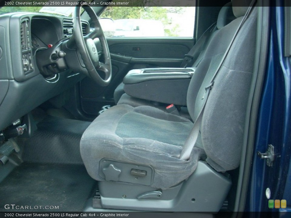 Graphite Interior Front Seat for the 2002 Chevrolet Silverado 2500 LS Regular Cab 4x4 #72598312