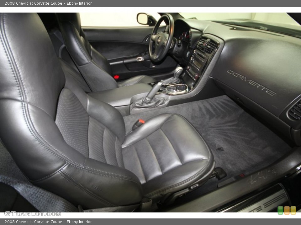 Ebony Interior Photo for the 2008 Chevrolet Corvette Coupe #72599921