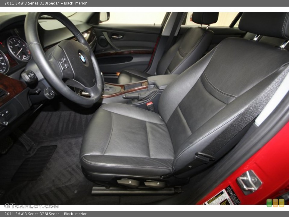 Black Interior Front Seat for the 2011 BMW 3 Series 328i Sedan #72602981