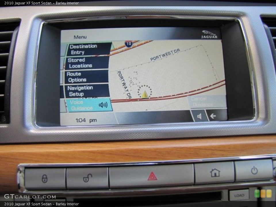 Barley Interior Navigation for the 2010 Jaguar XF Sport Sedan #72603114