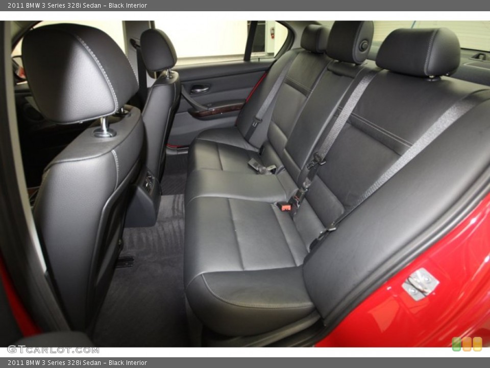 Black Interior Rear Seat for the 2011 BMW 3 Series 328i Sedan #72603230