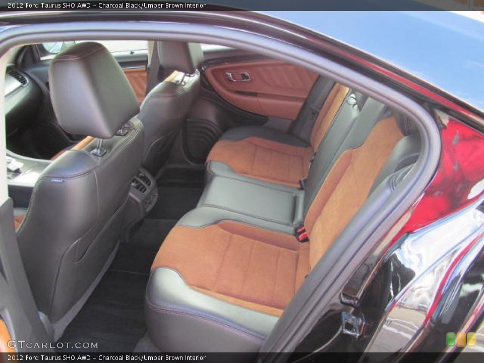 Charcoal Black/Umber Brown Interior Rear Seat for the 2012 Ford Taurus SHO AWD #72603620