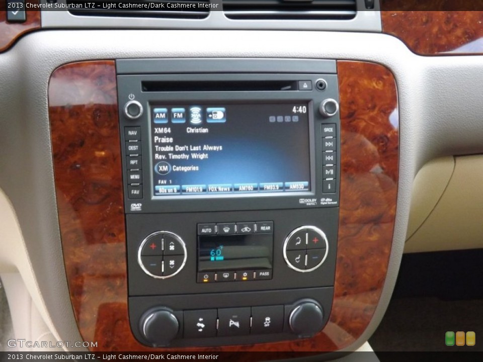 Light Cashmere/Dark Cashmere Interior Controls for the 2013 Chevrolet Suburban LTZ #72607208