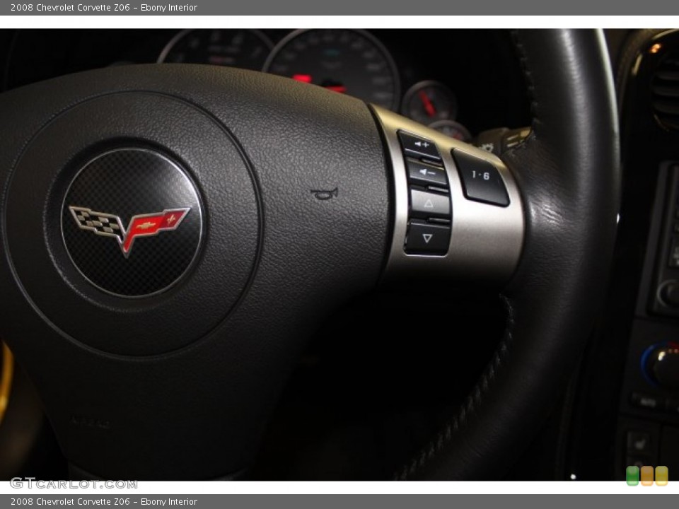 Ebony Interior Controls for the 2008 Chevrolet Corvette Z06 #72607493