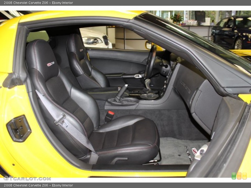 Ebony Interior Photo for the 2008 Chevrolet Corvette Z06 #72607649