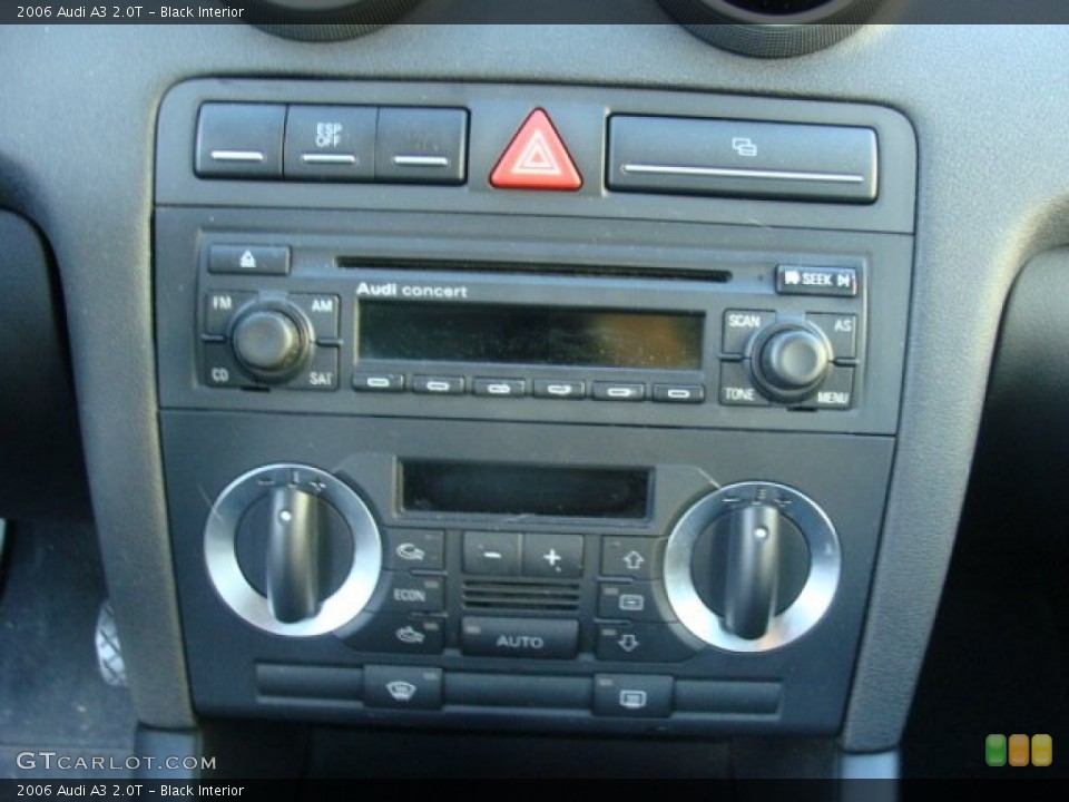 Black Interior Controls for the 2006 Audi A3 2.0T #72607763