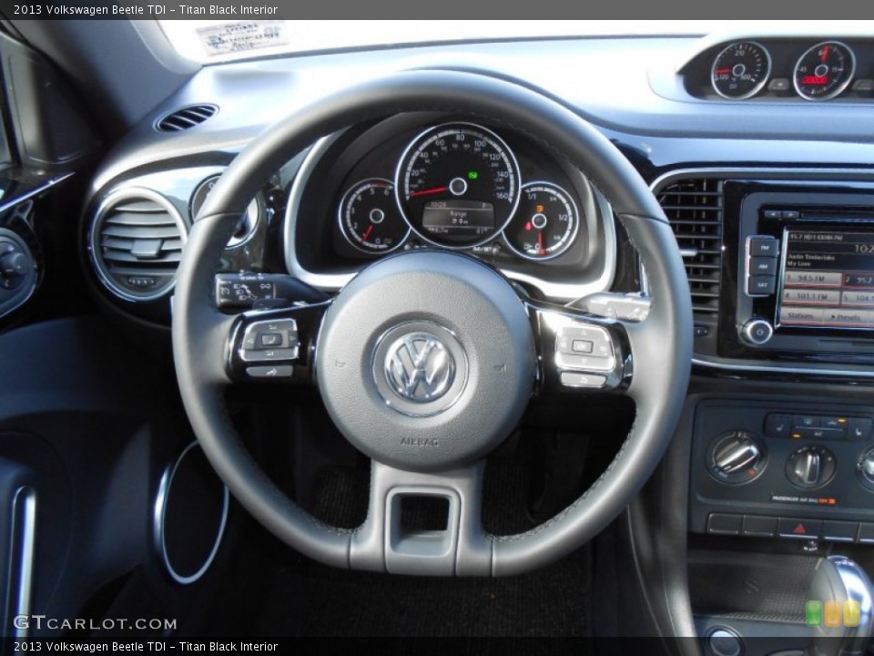 Titan Black Interior Steering Wheel for the 2013 Volkswagen Beetle TDI #72609094