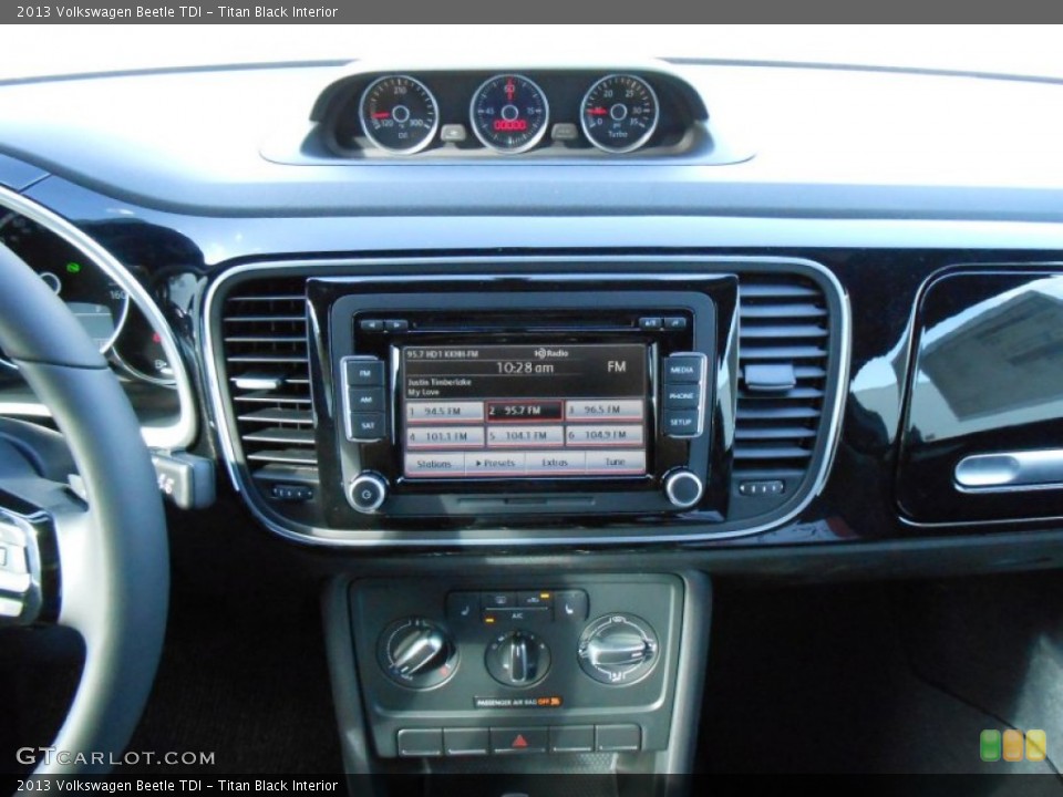 Titan Black Interior Controls for the 2013 Volkswagen Beetle TDI #72609116