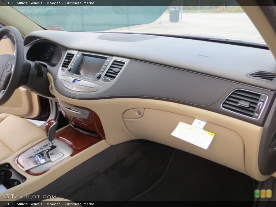 Cashmere Interior Dashboard for the 2013 Hyundai Genesis 3.8 Sedan #72614678