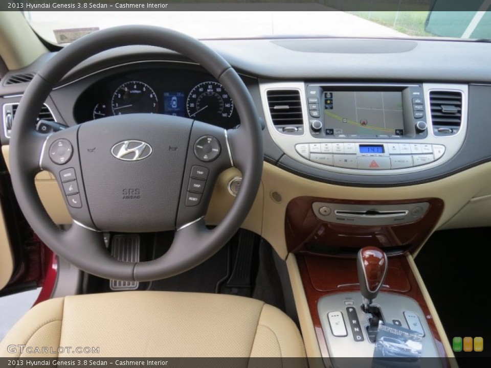 Cashmere Interior Dashboard for the 2013 Hyundai Genesis 3.8 Sedan #72614821