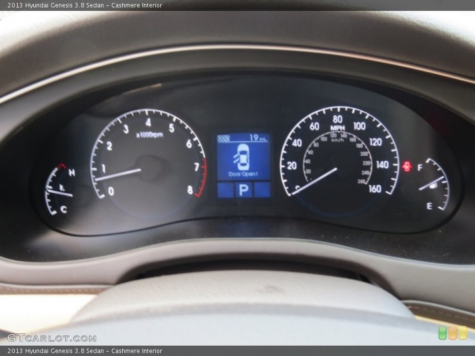 Cashmere Interior Gauges for the 2013 Hyundai Genesis 3.8 Sedan #72615002