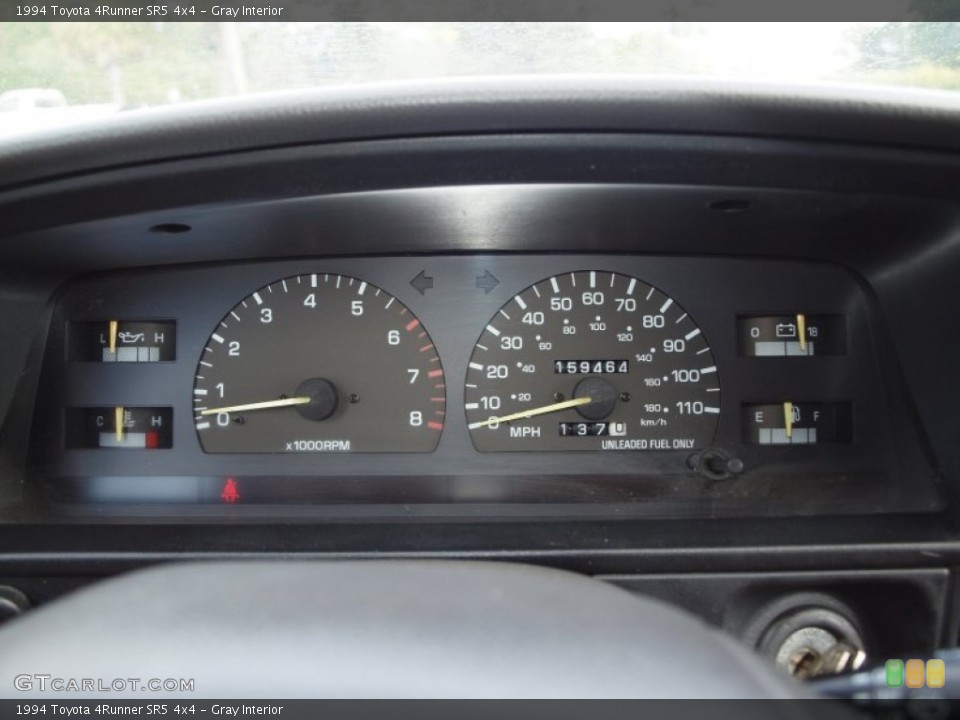 Gray Interior Gauges for the 1994 Toyota 4Runner SR5 4x4 #72615143