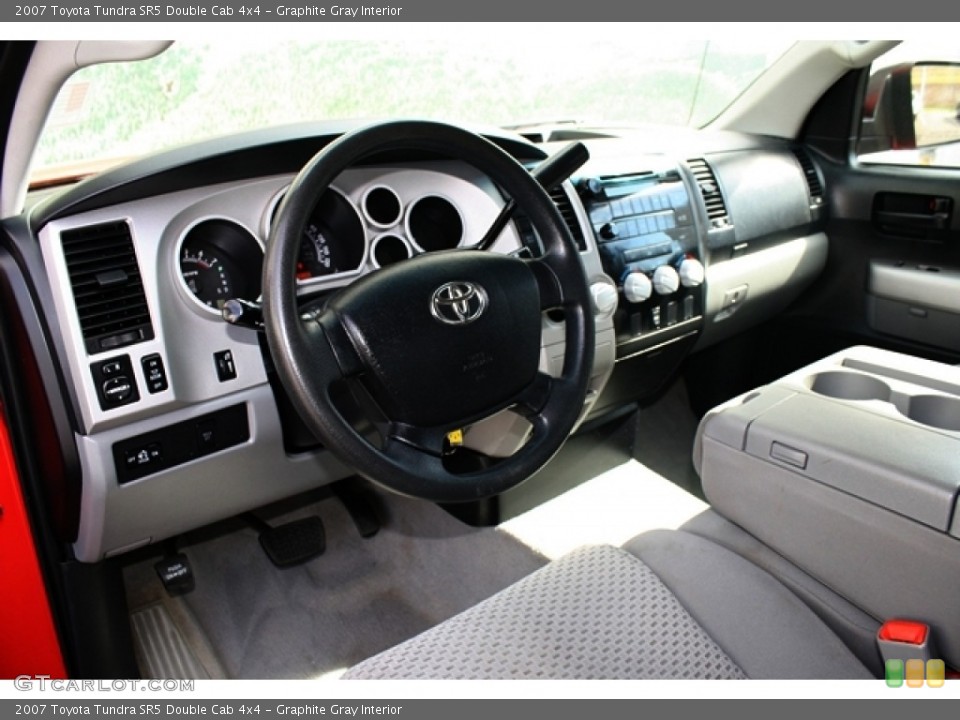 Graphite Gray Interior Prime Interior for the 2007 Toyota Tundra SR5 Double Cab 4x4 #72616538