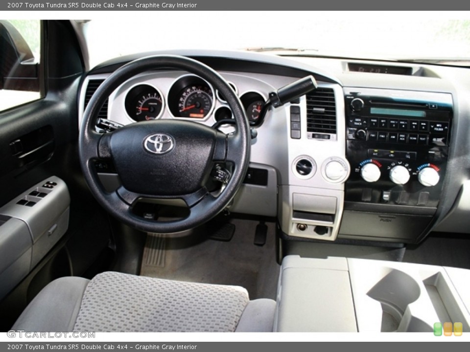 Graphite Gray Interior Dashboard for the 2007 Toyota Tundra SR5 Double Cab 4x4 #72616568
