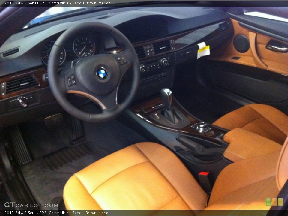Saddle Brown Interior Prime Interior for the 2013 BMW 3 Series 328i Convertible #72617387