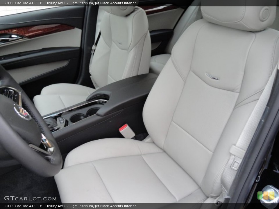 Light Platinum/Jet Black Accents Interior Front Seat for the 2013 Cadillac ATS 3.6L Luxury AWD #72617734