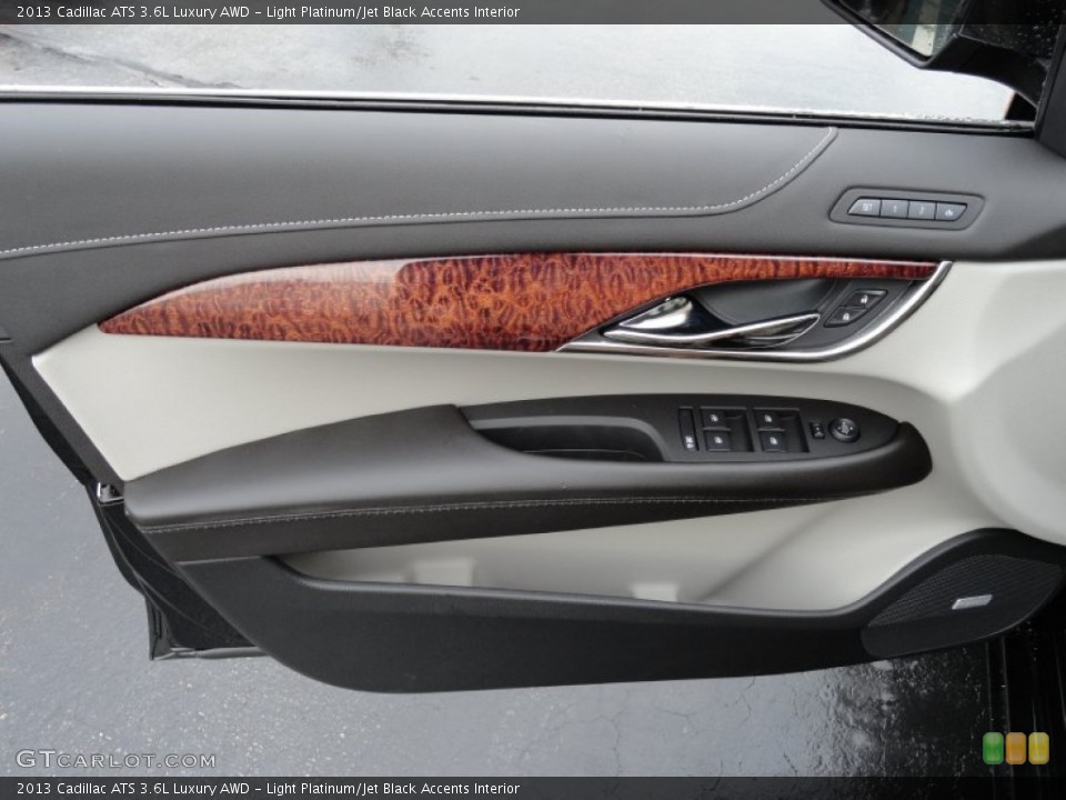 Light Platinum/Jet Black Accents Interior Door Panel for the 2013 Cadillac ATS 3.6L Luxury AWD #72617783