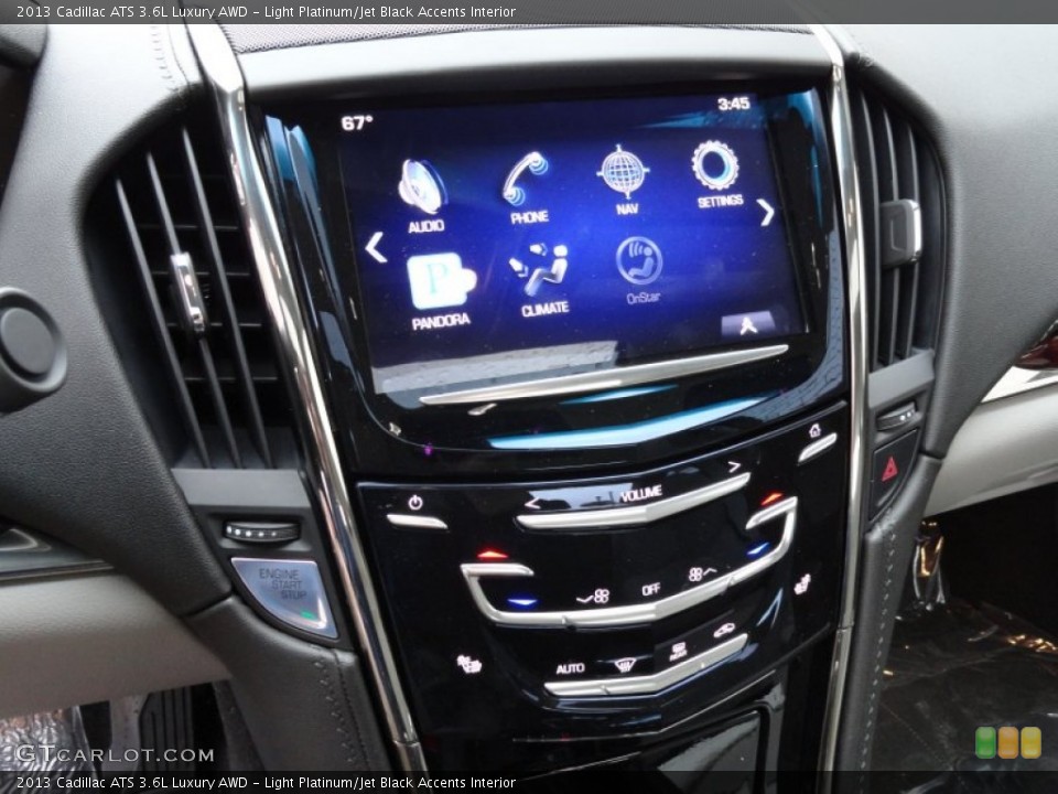 Light Platinum/Jet Black Accents Interior Controls for the 2013 Cadillac ATS 3.6L Luxury AWD #72617888